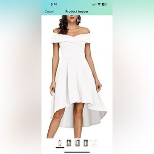 Elegant White Off-Shoulder Dress